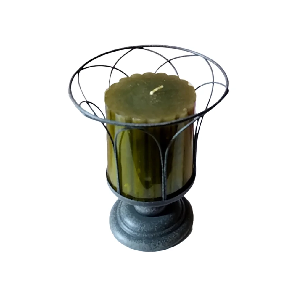 👣4/$20. Party Lite Wire Votive Holder with Candle. NWOT - Picture 4 of 7
